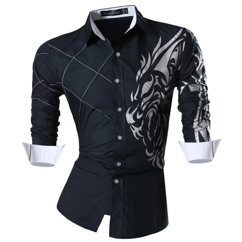 jeansian Spring Autumn Features Shirts Men Casual Jeans Shirt New Arrival Long Sleeve Casual Male Shirts Z001 - Image 12
