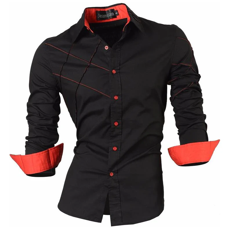 jeansian Spring Autumn Features Shirts Men Casual Jeans Shirt New Arrival Long Sleeve Casual Male Shirts Z001 - Image 9