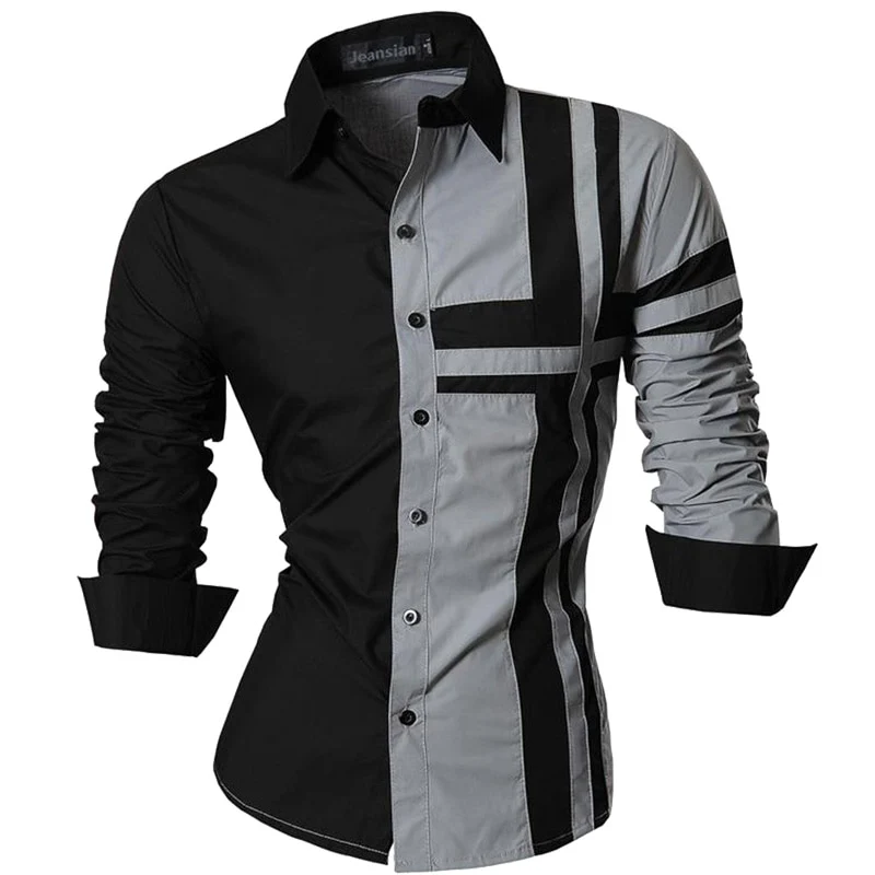 jeansian Spring Autumn Features Shirts Men Casual Shirt New Arrival Long Sleeve Casual Male Shirts Z034 - Image 11