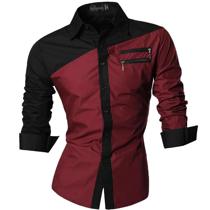 jeansian Spring Autumn Features Shirts Men Casual Shirt New Arrival Long Sleeve Casual Male Shirts Z034 - Image 15