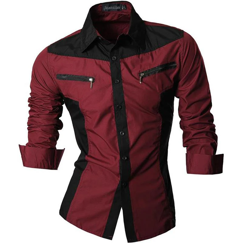 jeansian Spring Autumn Features Shirts Men Casual Shirt New Arrival Long Sleeve Casual Male Shirts Z034 - Image 16