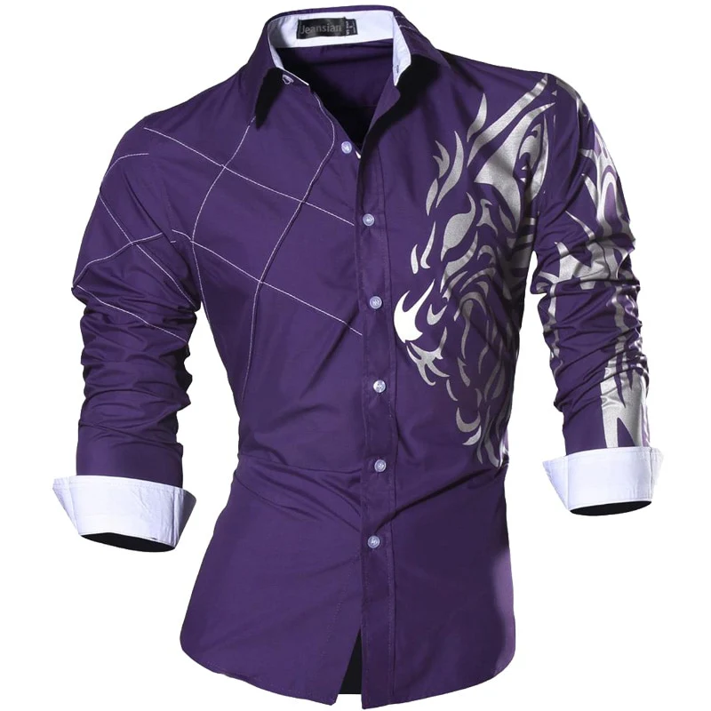 jeansian Spring Autumn Features Shirts Men Casual Shirt New Arrival Long Sleeve Casual Male Shirts Z034 - Image 18