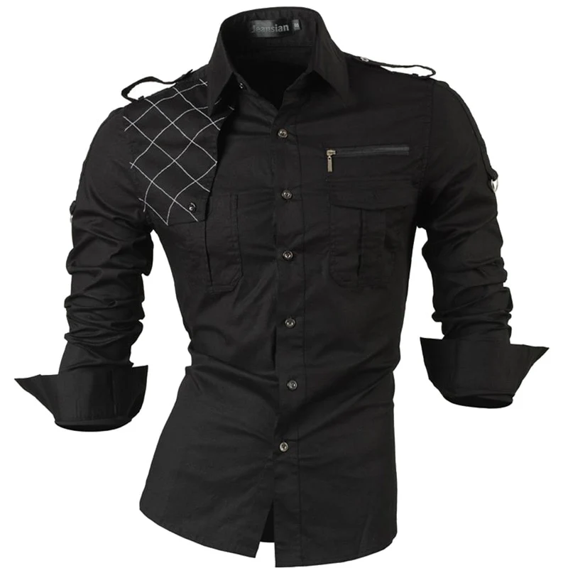 jeansian Spring Autumn Features Shirts Men Casual Shirt New Arrival Long Sleeve Casual Male Shirts Z034 - Image 19