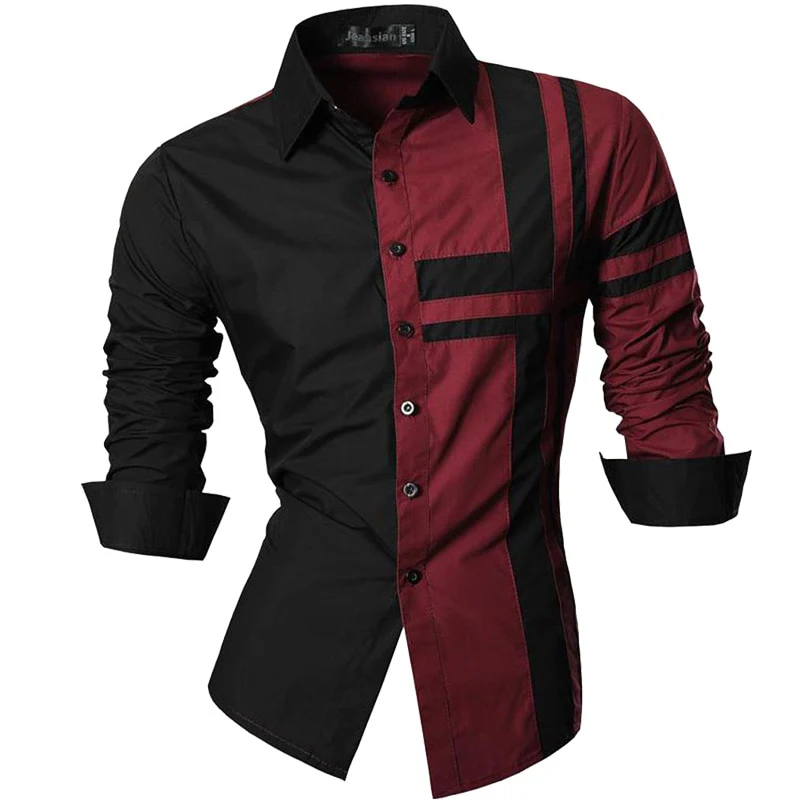 jeansian Spring Autumn Features Shirts Men Casual Shirt New Arrival Long Sleeve Casual Male Shirts Z034 - Image 2