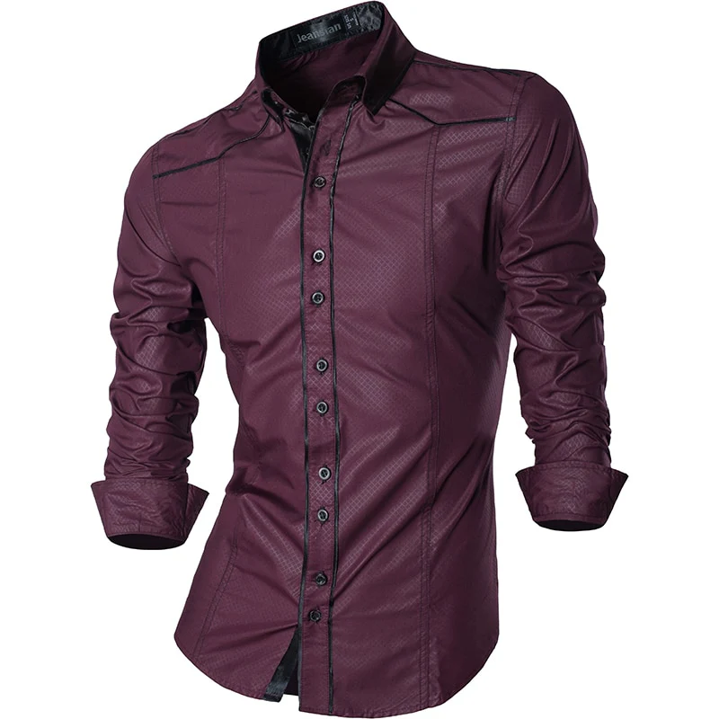 jeansian Spring Autumn Features Shirts Men Casual Shirt New Arrival Long Sleeve Casual Male Shirts Z034 - Image 29