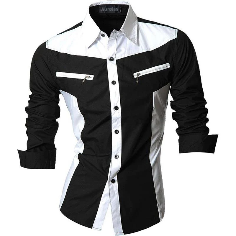 jeansian Spring Autumn Features Shirts Men Casual Shirt New Arrival Long Sleeve Casual Male Shirts Z034 - Image 8