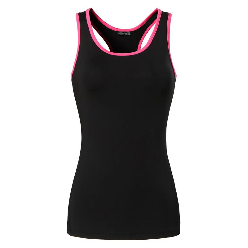 Jeansian Women's Quick Drying Slim Fit Tank Tops Tanktops Sleeveless Vest Singlet SWT238 DarkGray - Image 6
