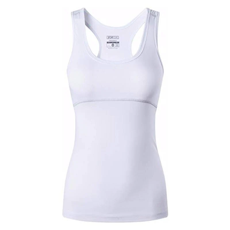 Jeansian Women's Quick Drying Slim Fit Tank Tops Tanktops Sleeveless Vest Singlet SWT241 Pink2 - Image 3