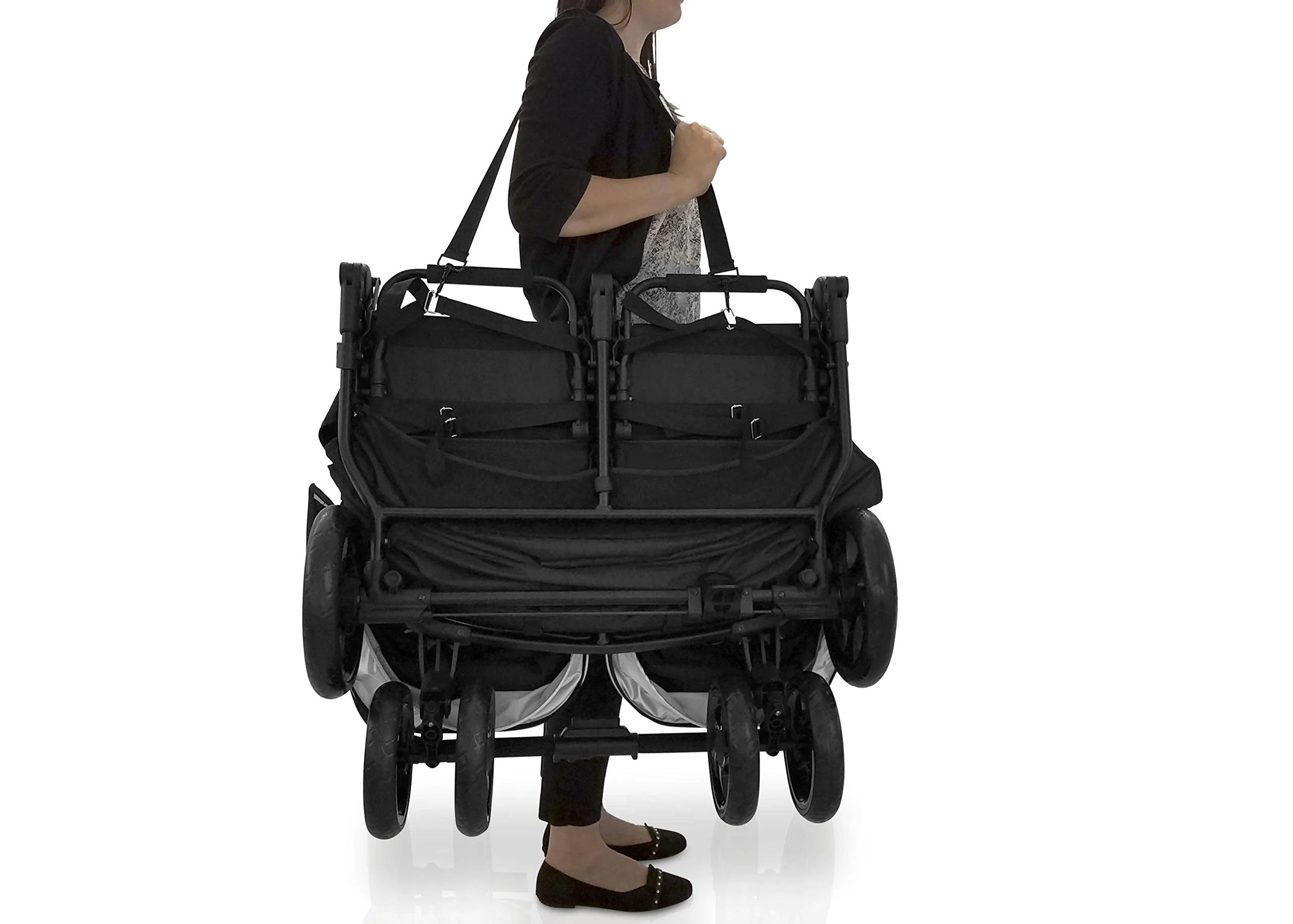 Jeep Destination Ultralight Side x Side Double Stroller, Midnight - Image 2