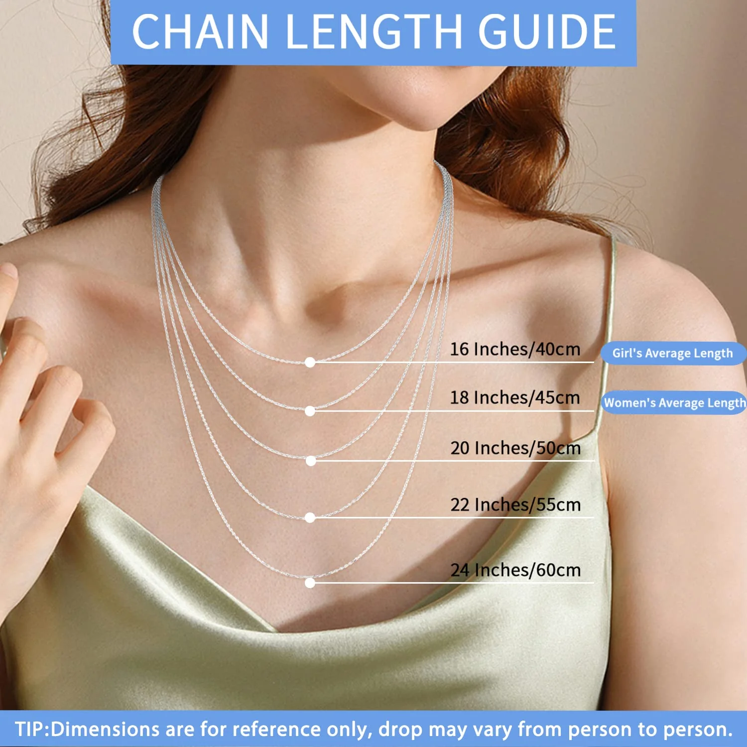Jewlpire 925 Sterling Silver Chain Necklace Chain for Women Girls 1.1mm Cable Chain Necklace Upgraded Spring-Ring Clasp - Thin & Sturdy - Italian Quality 18 Inch - Image 4