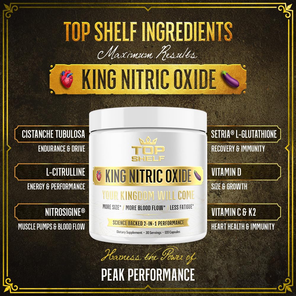 Join Top Shelf Grind Nitric Oxide Supplement for Men 6-in-1, Alpha Blood Flow, Stamina Booster, Strength, Energy, Endurance | 120 Capsules - Image 3