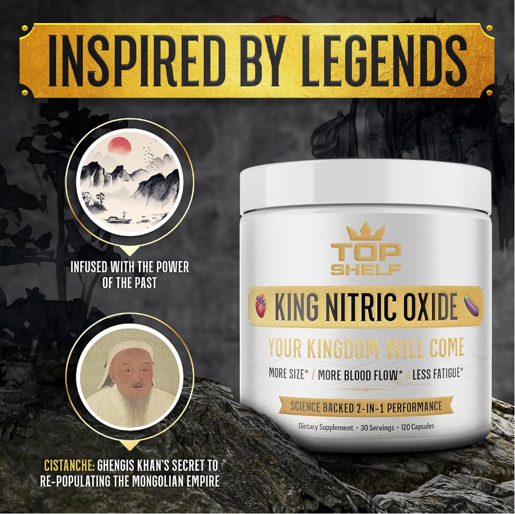 Join Top Shelf Grind Nitric Oxide Supplement for Men 6-in-1, Alpha Blood Flow, Stamina Booster, Strength, Energy, Endurance | 120 Capsules - Image 5