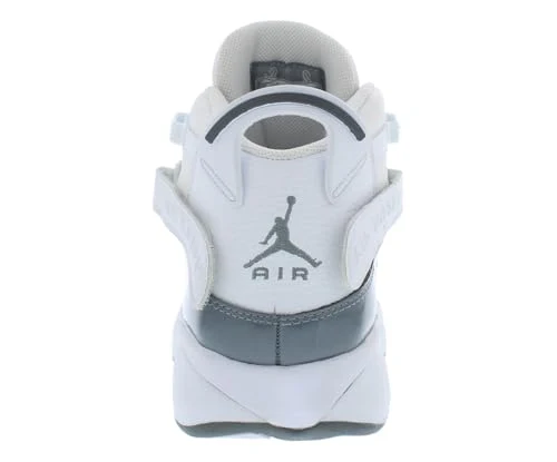 Jordan Boy's 6 Rings (Big Kid) White/Cool Grey/White 7 Big Kid M - Image 2