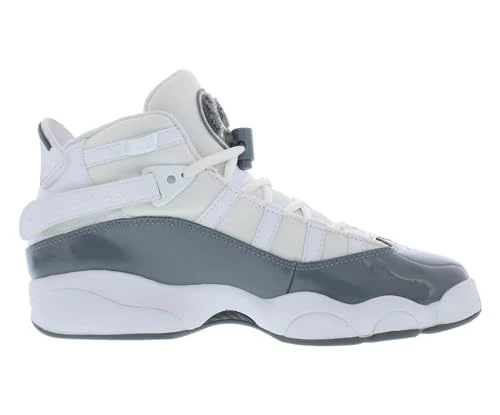 Jordan Boy's 6 Rings (Big Kid) White/Cool Grey/White 7 Big Kid M - Image 3