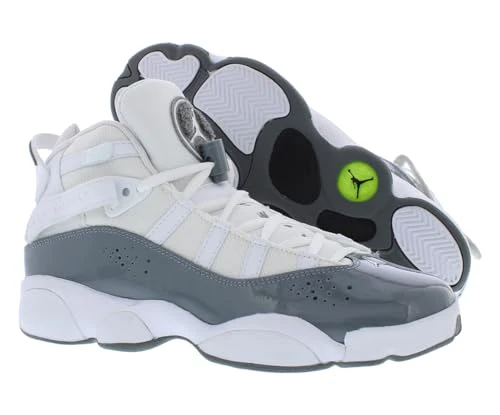 Jordan Boy's 6 Rings (Big Kid) White/Cool Grey/White 7 Big Kid M - Image 4