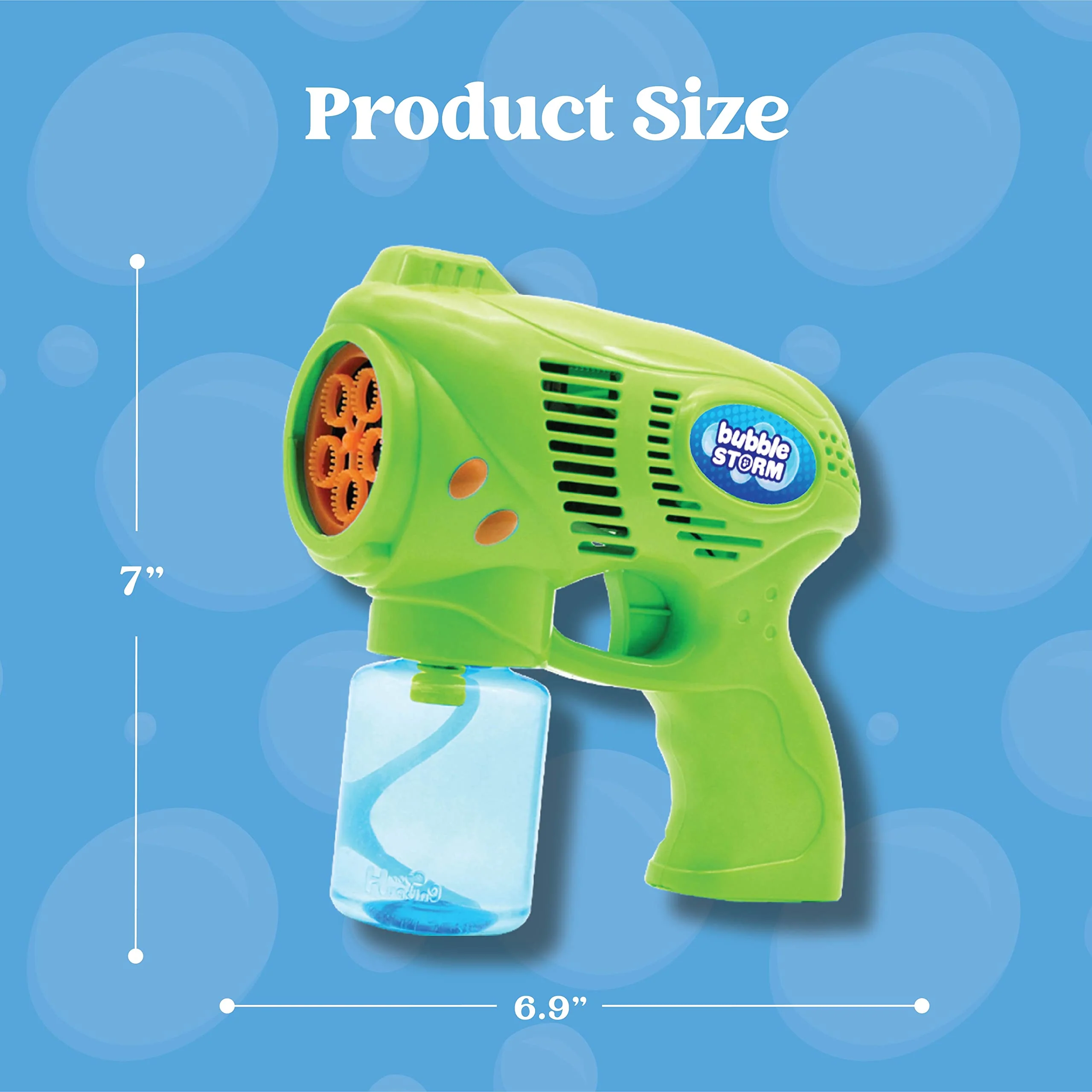 JOYIN 2 Bubble Guns with 2 Bottles Bubble Refill Solution (10 oz Total), Bubble Machine for Toddlers 1-3, Bubble Blaster Party Favors, Summer Toy, Outdoors Activity, Easter, Birthday Gift - Image 5