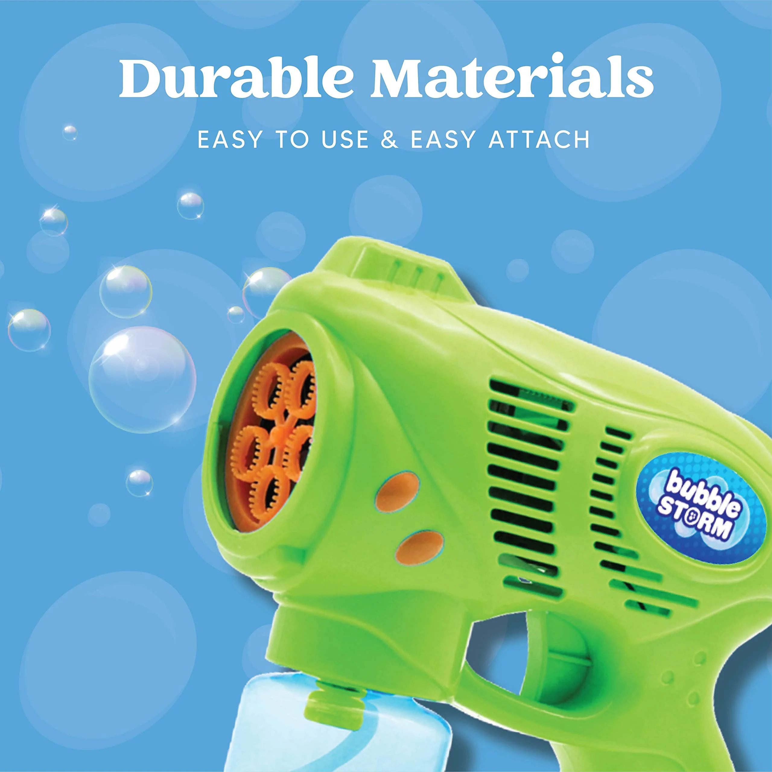 JOYIN 2 Bubble Guns with 2 Bottles Bubble Refill Solution (10 oz Total), Bubble Machine for Toddlers 1-3, Bubble Blaster Party Favors, Summer Toy, Outdoors Activity, Easter, Birthday Gift - Image 8