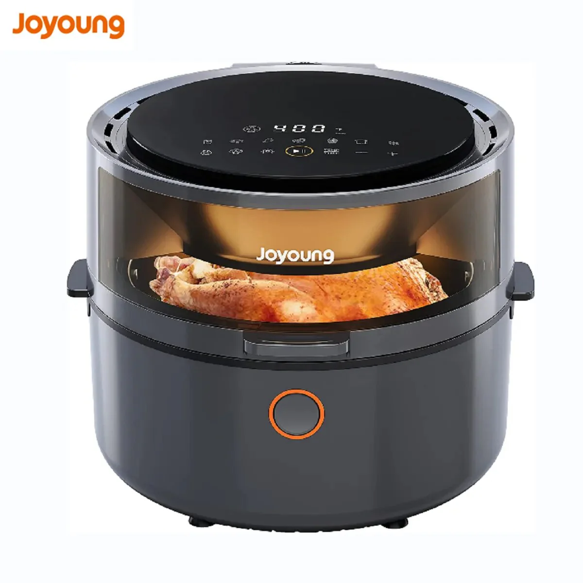 JOYOUNG Air Fryer 10 in 1 Digital Air Fryer Oven 5.8 QT Air Fryer Toaster Oven Oilless Cooker 120° Visible Window Free Recipes
