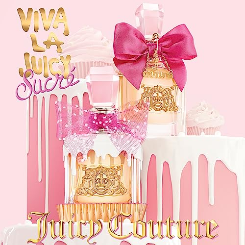 Juicy Couture, Viva La Juicy Sucre Eau De Parfum, Women's Mini Perfume with Notes of Peach, Orange Flower & Whipped Cream - Fruity & Sweet Perfume for Women, EDP Spray Travel Perfume, 0.33 Fl Oz - Image 3