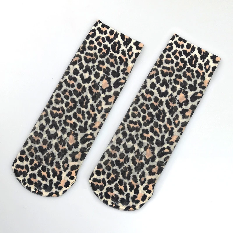 KASURE New Fashion Flower Butterfly Pattern Print Women Ankle Socks Elastic Spring Summer Soft Ladies Socks - Image 2