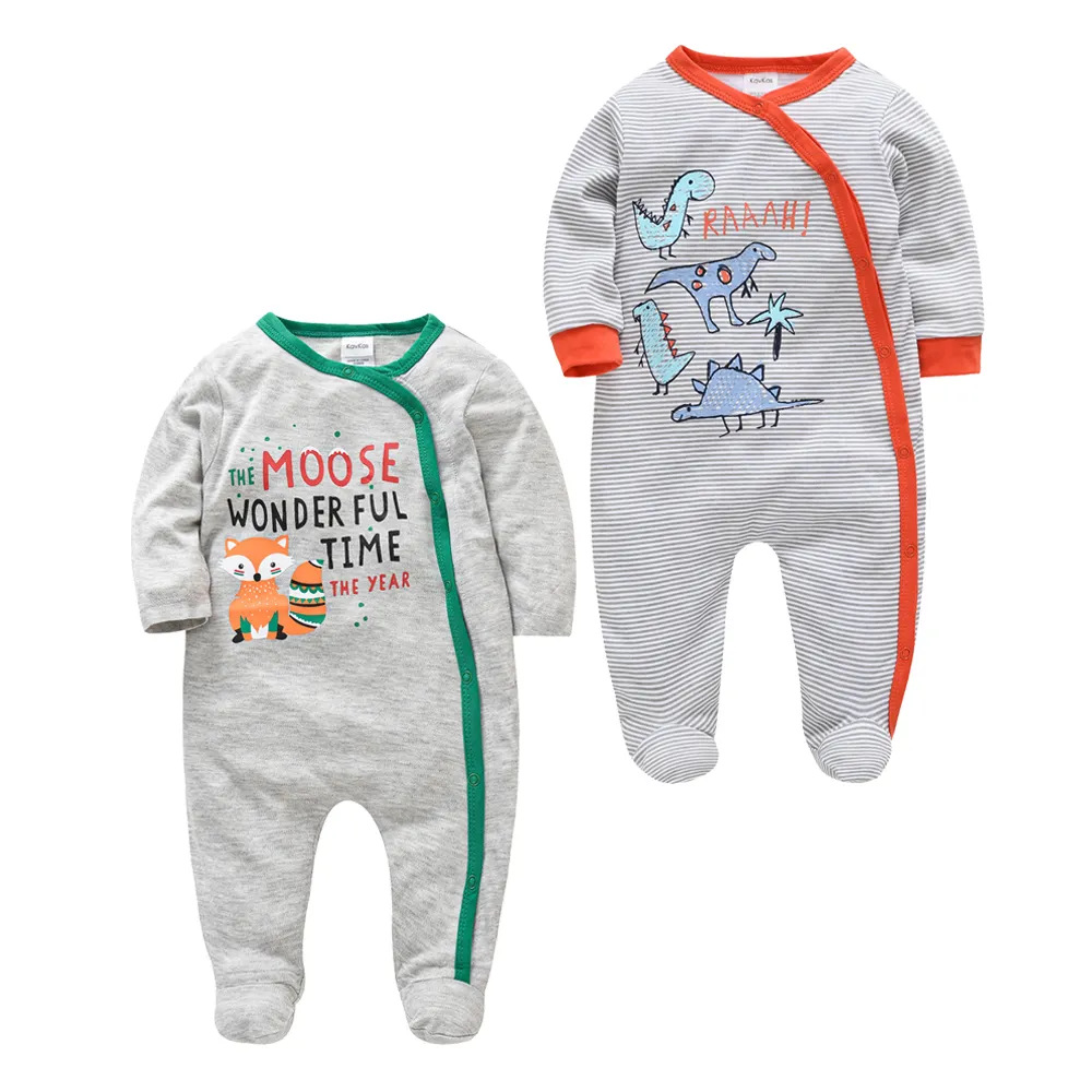 Kavkas 2 Pcs/set Baby Boy Rompers Long Sleeve 100% Cotton Cartoon Print Overalls 0-12 Months Autumn Girls Clothes Infant Costume - Image 17