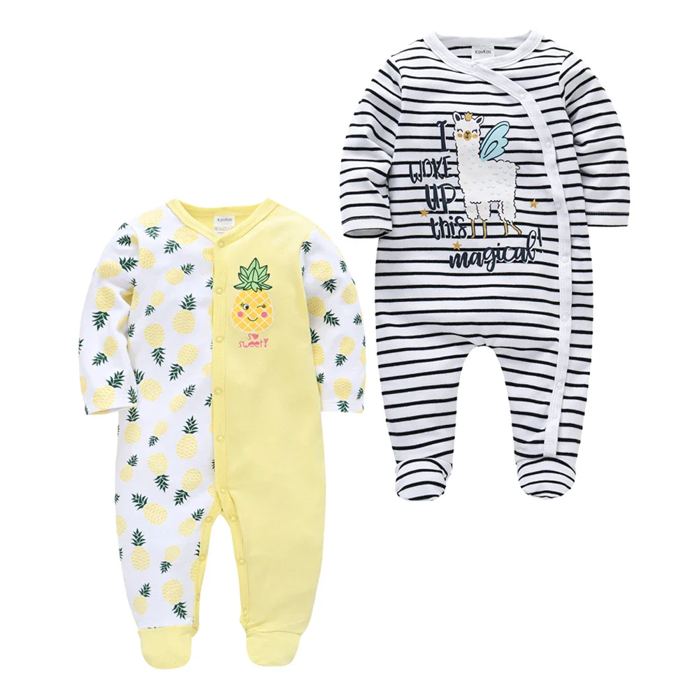 Kavkas 2 Pcs/set Baby Boy Rompers Long Sleeve 100% Cotton Cartoon Print Overalls 0-12 Months Autumn Girls Clothes Infant Costume - Image 19