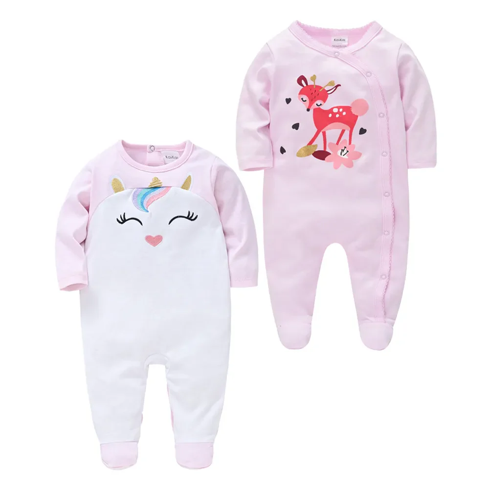 Kavkas 2 Pcs/set Baby Boy Rompers Long Sleeve 100% Cotton Cartoon Print Overalls 0-12 Months Autumn Girls Clothes Infant Costume - Image 22