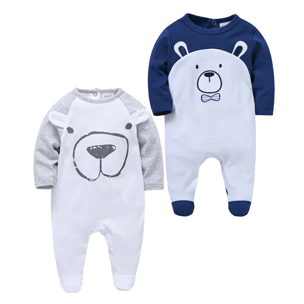 Kavkas 2 Pcs/set Baby Boy Rompers Long Sleeve 100% Cotton Cartoon Print Overalls 0-12 Months Autumn Girls Clothes Infant Costume - Image 24