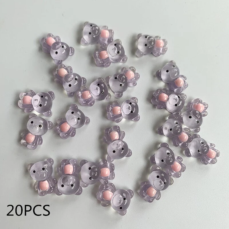 Kawaii Beauty/Bufferfly/Slime Resin Gummy Bear Nail Art Resin 3D Nail Charms Rhinestone Decoration Manicure Accessories Supplies - Image 21