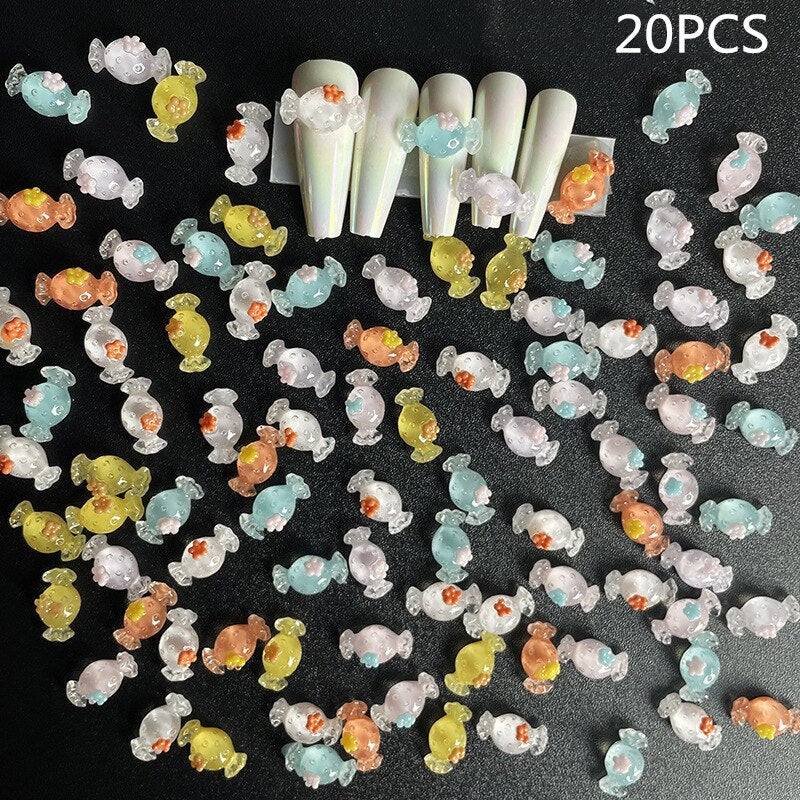 Kawaii Beauty/Bufferfly/Slime Resin Gummy Bear Nail Art Resin 3D Nail Charms Rhinestone Decoration Manicure Accessories Supplies - Image 32