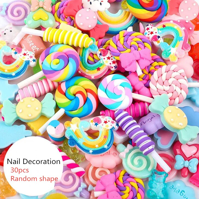 Kawaii Beauty/Bufferfly/Slime Resin Gummy Bear Nail Art Resin 3D Nail Charms Rhinestone Decoration Manicure Accessories Supplies - Image 37
