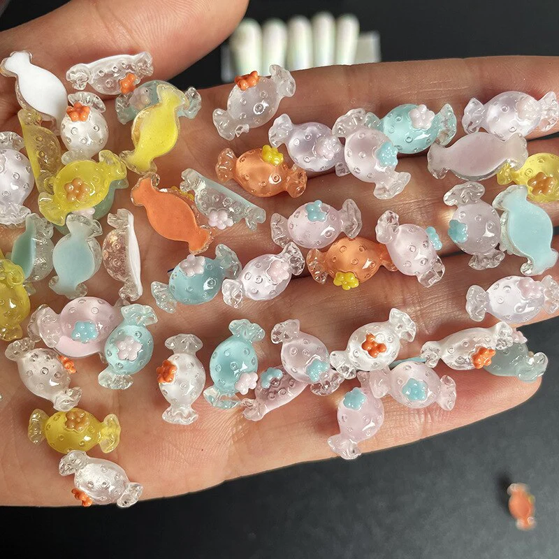 Kawaii Beauty/Bufferfly/Slime Resin Gummy Bear Nail Art Resin 3D Nail Charms Rhinestone Decoration Manicure Accessories Supplies - Image 41