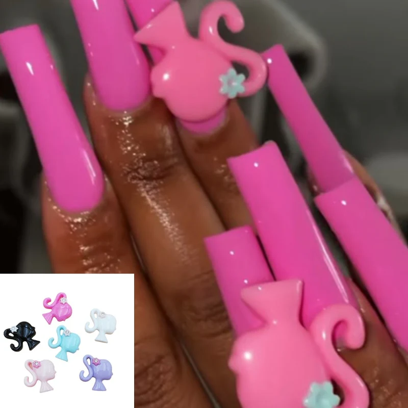 Kawaii Beauty/Bufferfly/Slime Resin Gummy Bear Nail Art Resin 3D Nail Charms Rhinestone Decoration Manicure Accessories Supplies - Image 6