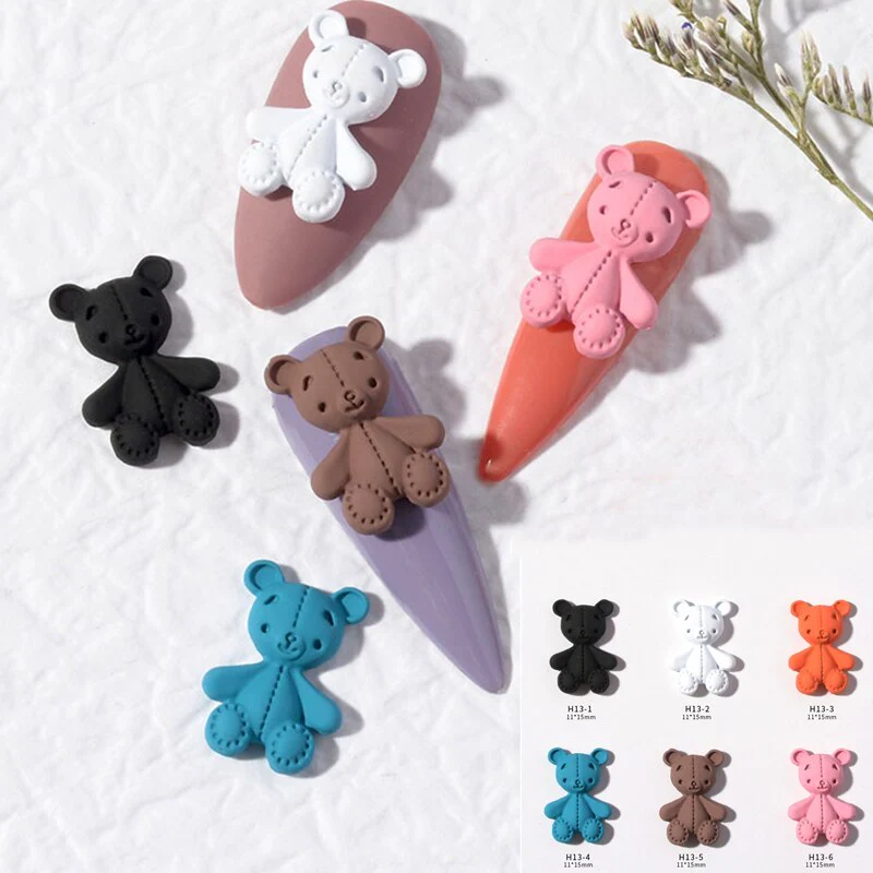 Kawaii Beauty/Bufferfly/Slime Resin Gummy Bear Nail Art Resin 3D Nail Charms Rhinestone Decoration Manicure Accessories Supplies - Image 9