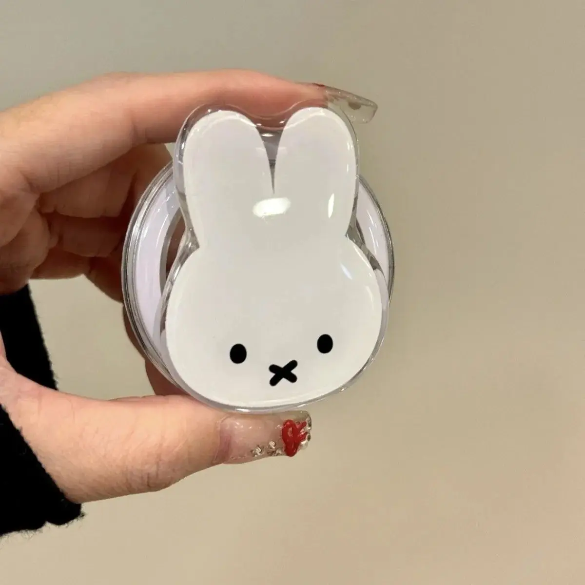 Kawaii Miffy Rabbit Magnetic Phone Stand Cartoon Telescopic Portable Stand Girls Fun Festival Gift - Image 5