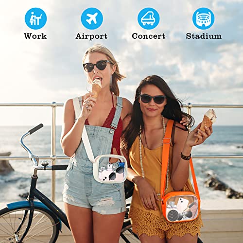 KETIEE Clear Bag Stadium Approved, Clear Crossbody Bag Clear Purse for Women See Through Clear Handbag with Adjustable Strap for Concerts Sports Festivals - Image 2
