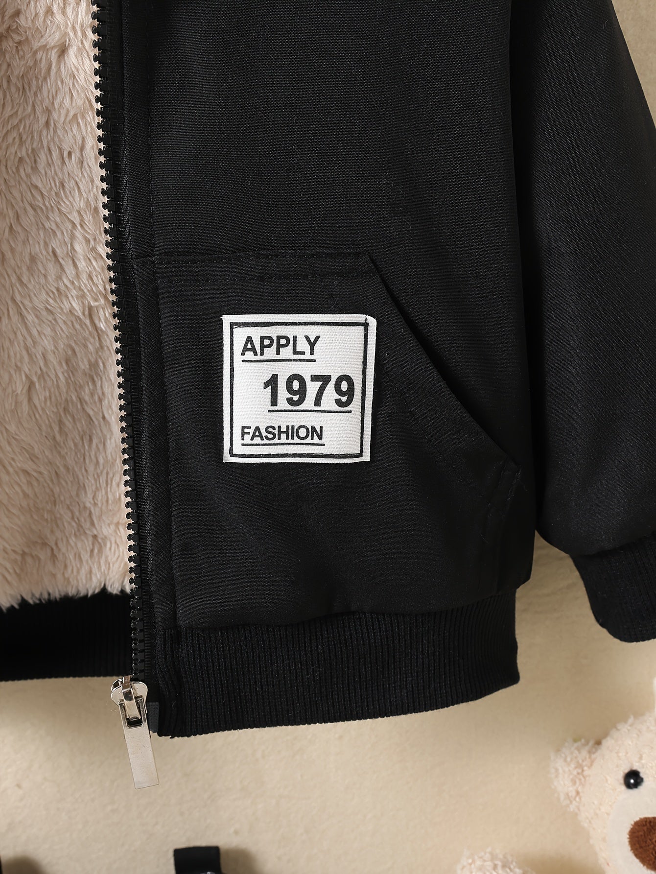 Kids Fleece Lined Warm Hooded Zipper Coat, Toddler Baby's Casual Hoodie Jacket - Image 10