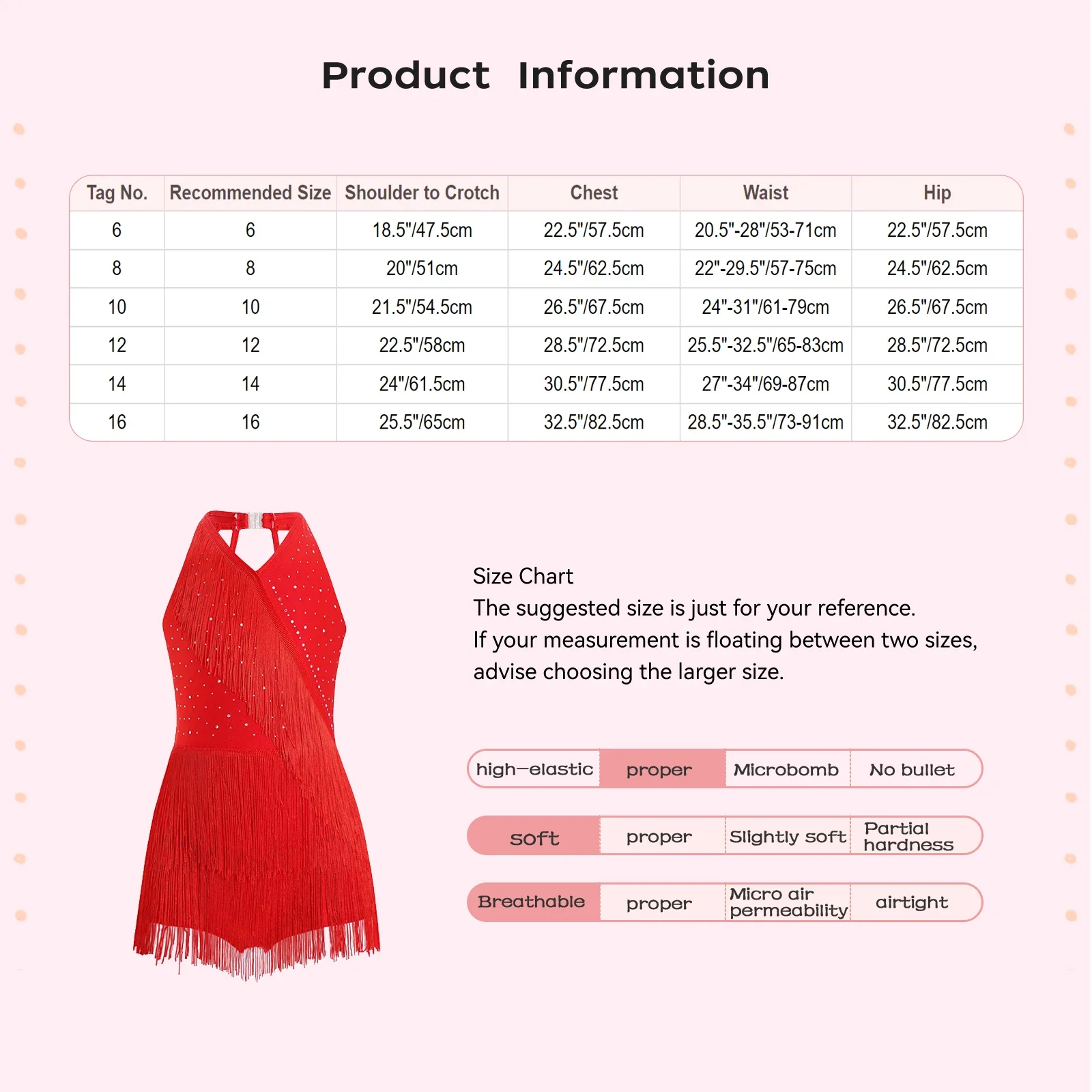 Kids Girls Latin Dance Cha-cha Samba Salsa Costume Rhinestones Fringe Leotard Dress Sleeveless Strappy Back Tassel Jumpsuit - Image 5