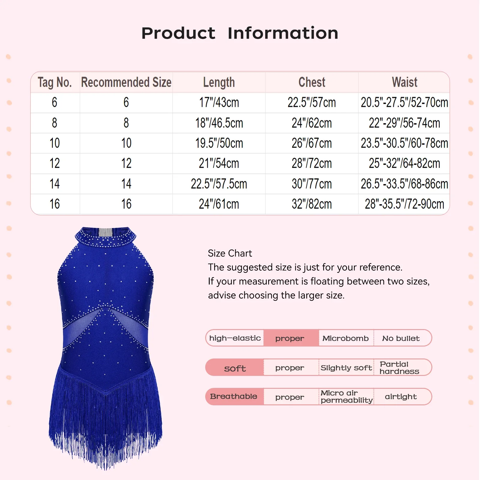 Kids Girls Sleeveless Fringed Bodysuit Moden Latin Jazz Dance Leotard Dress Rhinestones Gymnastics Skating Performance Costumes - Image 4