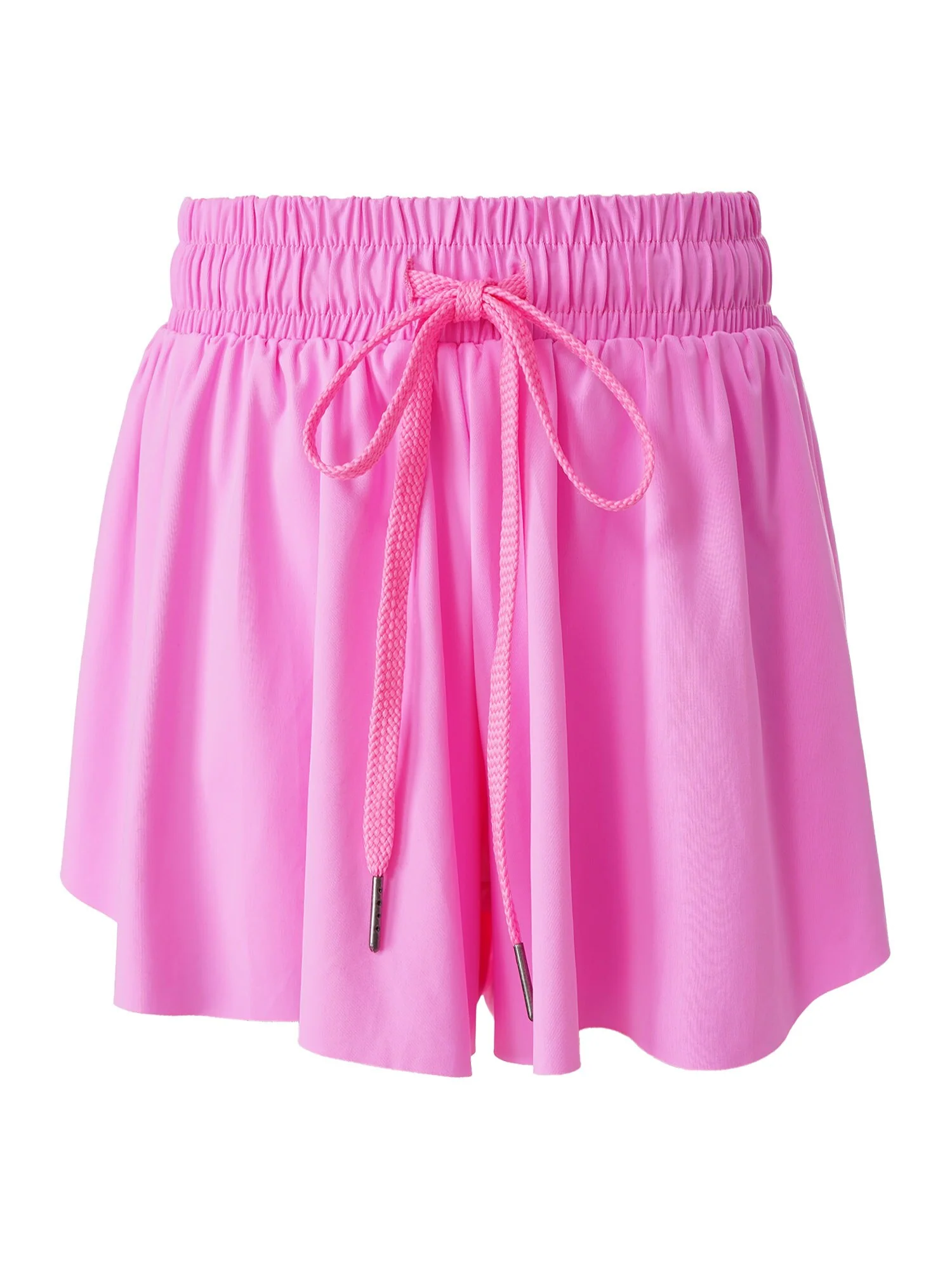 Kids Girls Sport Shorts Culottes Summer Loose Chiffon Skirts with Built-in Shorts for Jogging Tennis Badminton Workout Sportwear - Image 2