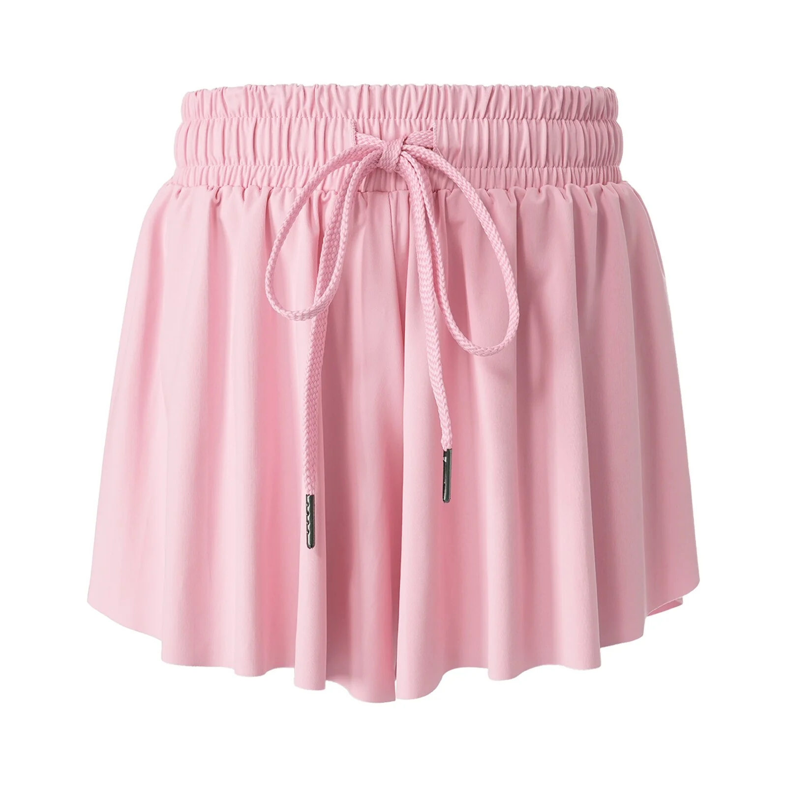 Kids Girls Sport Shorts Culottes Summer Loose Chiffon Skirts with Built-in Shorts for Jogging Tennis Badminton Workout Sportwear - Image 3