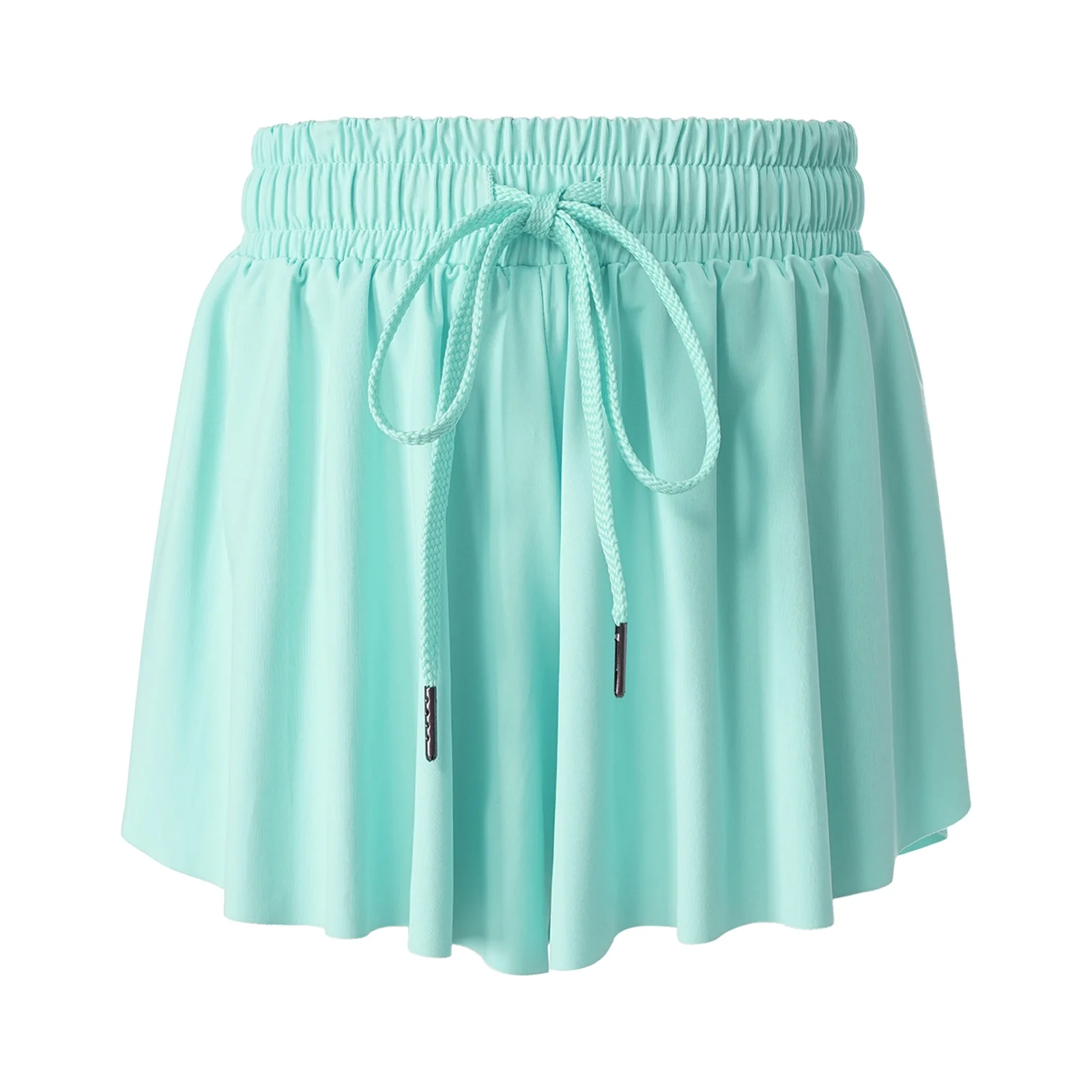 Kids Girls Sport Shorts Culottes Summer Loose Chiffon Skirts with Built-in Shorts for Jogging Tennis Badminton Workout Sportwear - Image 4