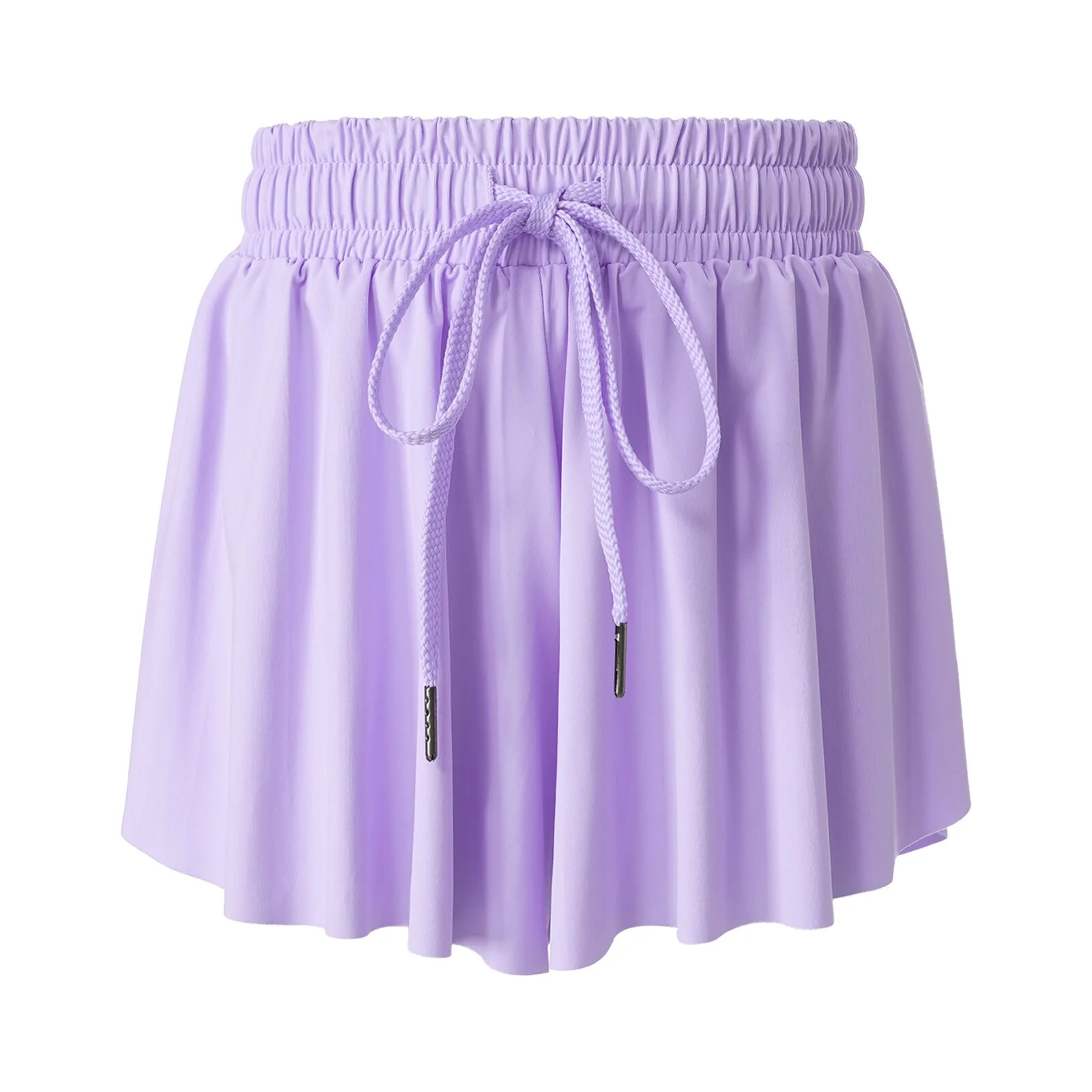 Kids Girls Sport Shorts Culottes Summer Loose Chiffon Skirts with Built-in Shorts for Jogging Tennis Badminton Workout Sportwear - Image 5