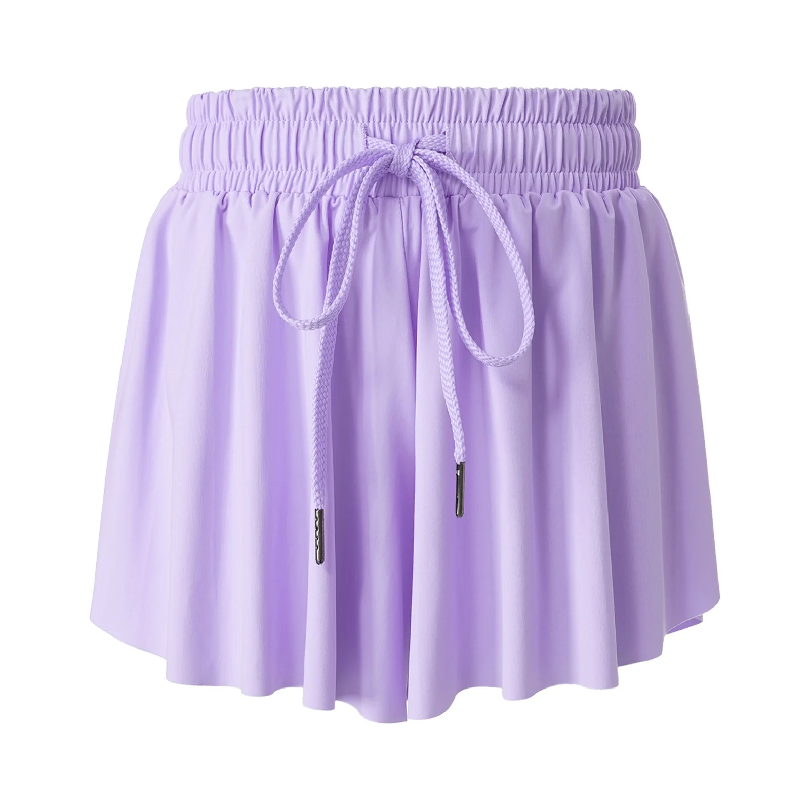 Kids Girls Sport Shorts Culottes Summer Loose Chiffon Skirts with Built-in Shorts for Jogging Tennis Badminton Workout Sportwear - Image 6