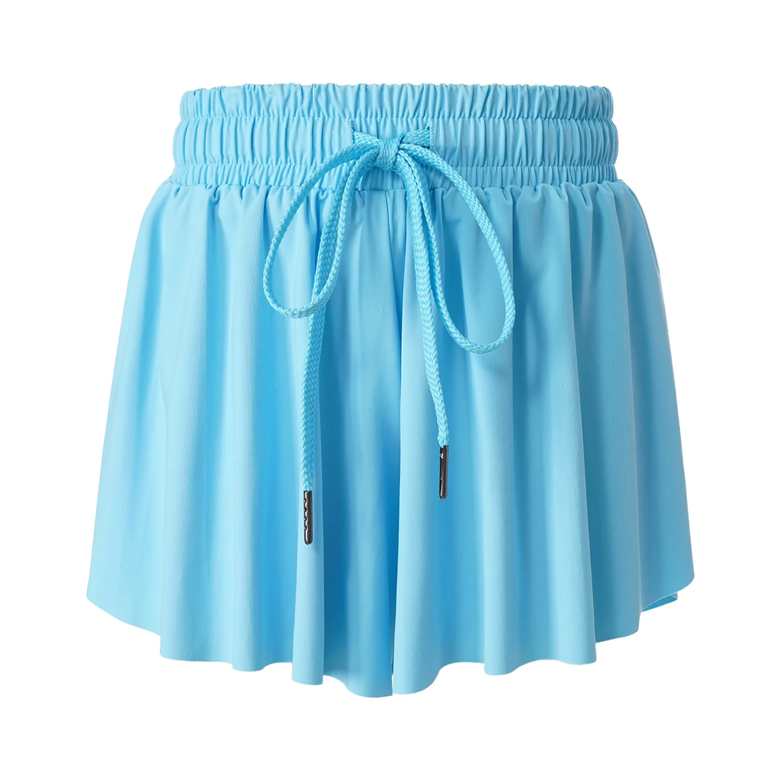 Kids Girls Sport Shorts Culottes Summer Loose Chiffon Skirts with Built-in Shorts for Jogging Tennis Badminton Workout Sportwear - Image 9