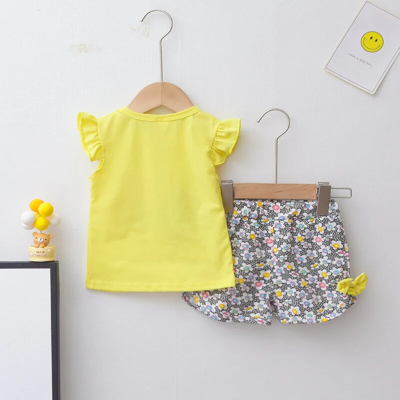 Kids Summer Fashion Sportswear Children Girl Cartoon T Shirt Shorts 2pcs/sets Baby Boys Costumer Toddler Infant Casual Tracksuit - Image 7