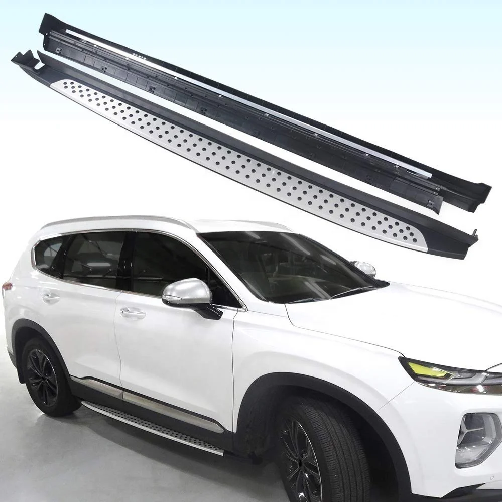 KINGCHER Aluminium Running Board Side Step Fit for Hyundai Santa Fe IX45 2019 2020