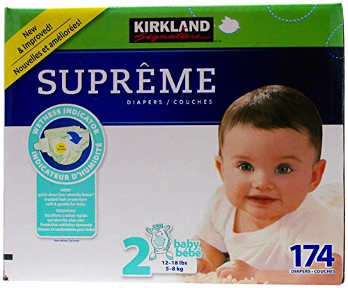 Kirkland Diapers - Size 2-174 ct
