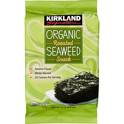 Kirkland Organic Roasted Seaweed Snack Pack, 0.6 ounces (6-Pack) - Image 2