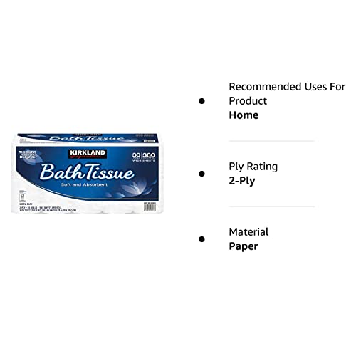 Kirkland Signature 2-Ply Bath Tissue, 30 Rolls - Image 2
